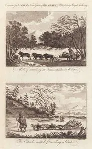 Mode Of Travelling At Kamtschatka in Winter-The Ostiacks Method Of Travelling in Winter