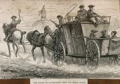 Old Modes Of Locomotion-The Old Stage Coach