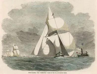 Boston Regatta-"The Waterwitch", Winner Of The Cup, Off Frieston Shore