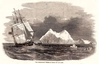 "The Marlborough" Passing An Iceberg Off Cape Horn