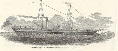 The Steam Yacht Faid Rabani, Built For The Pacha Of Egypt