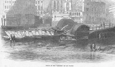 Wreck Of The Cricket At Low Water