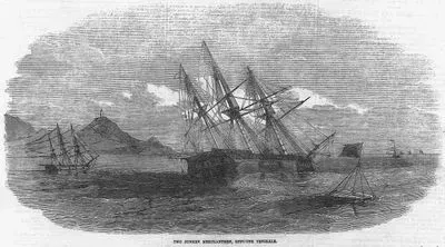 Two Sunken Merchantmen, Opposite Yenikale
