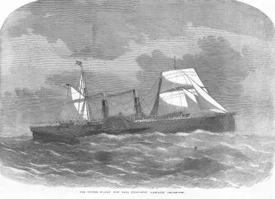 The United States' New Mail Steam Ship "Adriatic"