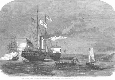 The Grand Duke Constantine Disembarking Off Osborne From Her Majesty's Yacht Osborne