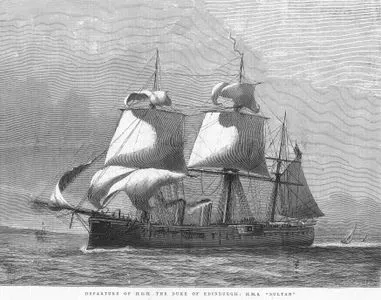 Departure Of H.R.H. The Duke Of Edinburgh, H.M.S. "Sultan"
