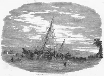 The "Alarm" Yacht Ashore in Barnpool