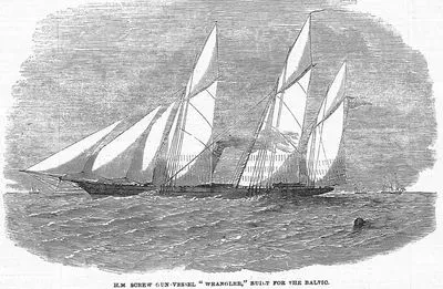 H.M. Screw Gun Vessel "Wrangler" Built For The Baltic