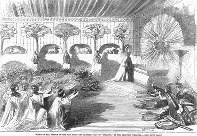 Scene Of The Temple Of The Sun From The Revived Play Of Pizarro At The Princess' Theatre
