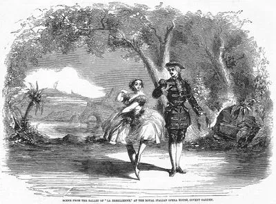 Scene From The Ballet Of "La Bresilienne" At The Royal İtalian Opera House, Covent Garden