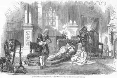 Last scene Of The New Tragic Play Of "Strathmore" At The haymarket Theatre