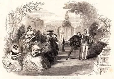 Scene From The German Comedy "Donna Diana" At The St. James's  Theatre