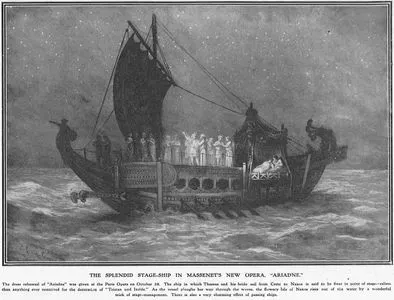 The Splendid Stage-Ship İn Massenet's New Opera "Ariadne"