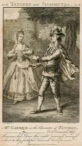 Tancred And Sigismunda, Act.IV Sce. II,  Mr.Garrick In The Character Of Tancred