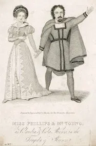 Miss Phillips & Mr. Young As Claudia & Cola Rienzi İn The Tragedy Of Rienzi