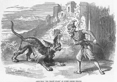 Scene From "The Yellow Dwarf" At Covent-Garden Theatre