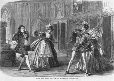 Scene From "Ages Ago" At The Gallery Of Illustration