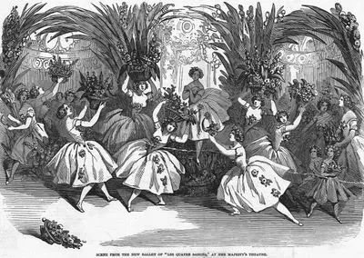 Scene From The New Ballet Of "Les Quatre Saisons" At Her Majesty's Theatre