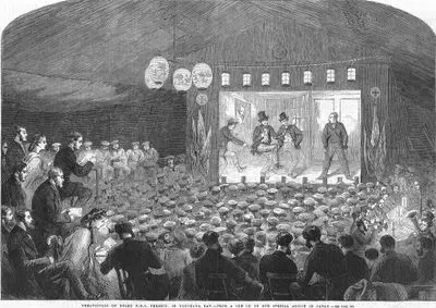 Theatricals On Board H.M.S. Perseus In Yokohoma Bay