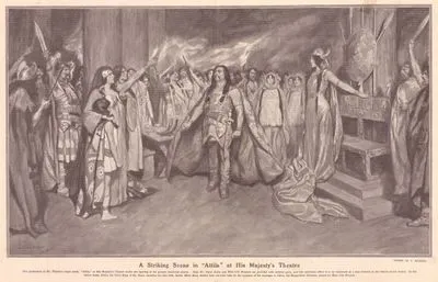 A Striking Scene In "Attila" At His Majesty's Theatre