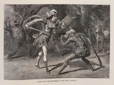 Scene From The Pantomime At The Gaiety Theatre