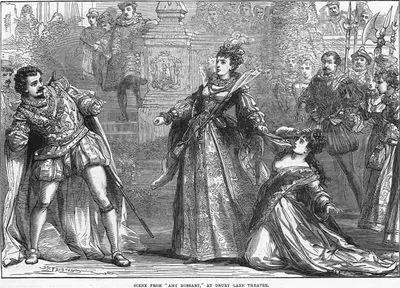 Scene From "Amy Robsart" At Drury Lane Theatre