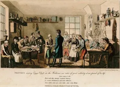 Proteus Visiting Comic Dick In The Workhouse, An Actor Of Great Celebrity At One Period Of His Life