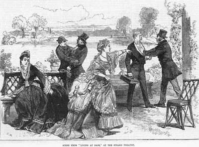 Scene From "Living At Ease" At The Strand Theatre