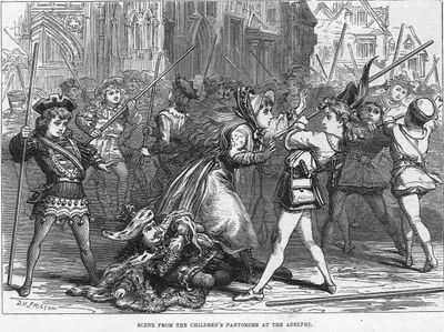 Scene From The Children's Pantomime At The Adelphi