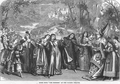 Scene From "The Princess" At The Olympic Theatre