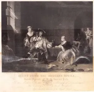 Scene From The Beggar's Opera, Captain Macheath, Lucy And Polly
