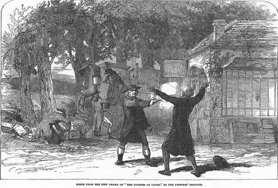 Scene From The New Drama Of "The Courier Of Lyons", At The Princess' Theatre