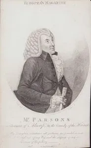 Mr. Parsons, The Character of Alscrip in the Comedy of Heiress-"My Daughter maintains all fashions are founded in sense -Icod the tightness of my Wig, and the stiffness of my cape give me the sense of pillory. Act 2 Scene 2" (William Parsons)