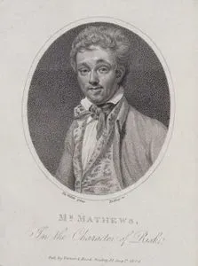 Mr. Mathews in the Character of Risk (in Love Laughs at Locksmiths) (Charles Mathews)