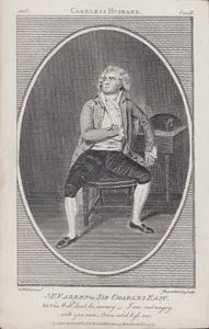 Mr. Farren as Sir Charles Easy -Well, don't be uneasy, I am not angry with you now, Come and kiss me."- in The Careless Husband, Act V Scene II (William Farren)