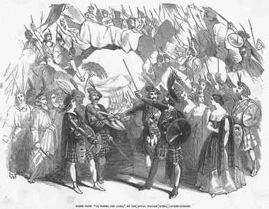 Scene From "La Donna Del Lago" At The Royal İtalian Opera, Covent Garden