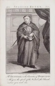 Mr. Dunstall in the Character of Dominick-They are the spoils of the wicked & the Church, endows you with 'em- in Spanish Fryer, Act IV Scene I (John Dunstall)