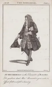 Mr. Henderson in the Character of Bayes-Do you hear dead Men? Remember your note in effaut flatt, and fall a dancing.- in The Rehearsal, Act II Scene V (John Henderson)