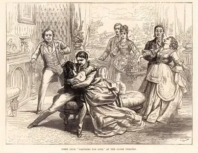 Scene From "Partners For Life" at The Globe Theatre