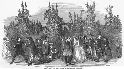 Scene From "The Hop-Pickers", At The Adelphi Theatre