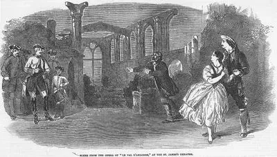 Scene From The Opera Of "Le Val D'Andorre", At The St. James's Theatre