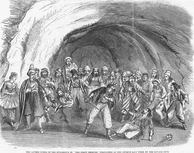 The Cavern Scene İn The Burlesque Of "The Forty Thieves" Performed At The Lyceum