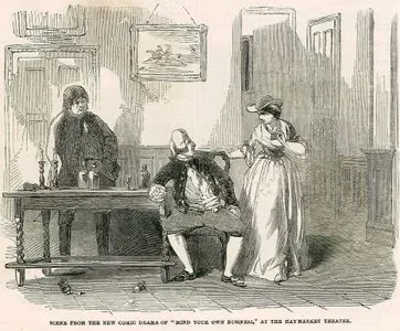 Scene From The New Comic Drama Of "Mind Your Own Business" At The Haymarket  Theatre