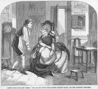 Scene From The New Piece "It's An ill Wind That Blows Nobody Good" At The Adelphi Theatre