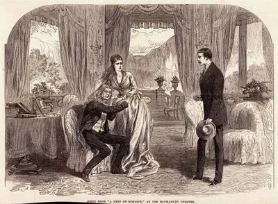 Scene From "A Hero Of Romance", At The Haymarket Theatre