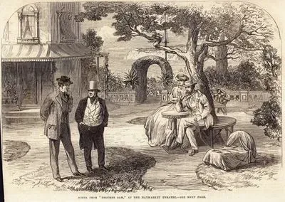 Scene From "Brother Sam", At The Haymarket Theatre