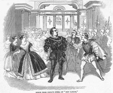Scene From Costa's Opera Of "Don Carlos"