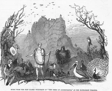 Scene From The New Classic Burlesque Of "The Birds Of Aristophanes" At The Haymarket Theatre