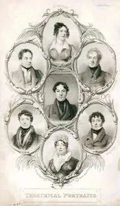 Theatrical Portraits(Stephens, Dowton, Elliston, Young, Jones, Braham, Davenport)
