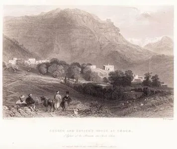 Church And Sheick's House At Ehden-L'Eglise Et La Maison Du Cheik Eden